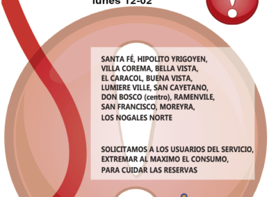 CORTES ROTATIVOS: LUNES 12-02